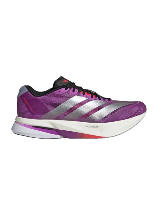 adidas Adizero Boston 13 - Size 12 Mens Running Shoes Purple Silver JS4943 NEW